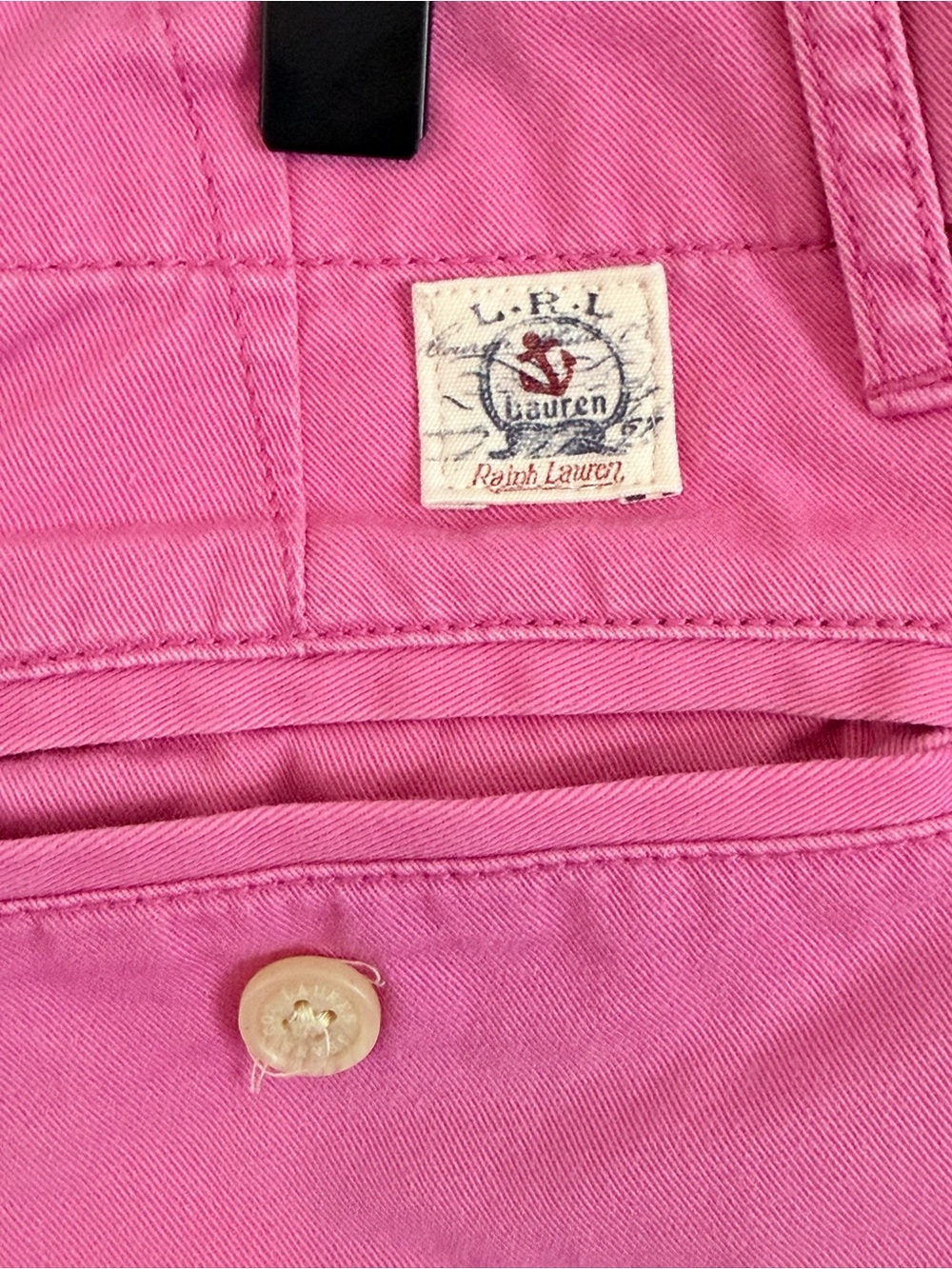 Lauren Ralph Lauren Pink Bermuda Shorts 100% Cotton Size 12 - Picture 4 of 4